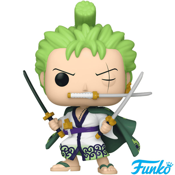 Funko POP #923 One Piece Roronoa Zoro Three Sword Style Glow Exclusive Figure